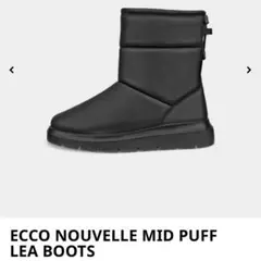 ECCO NOUVELLE MID PUFF LEA BOOTS ブラック