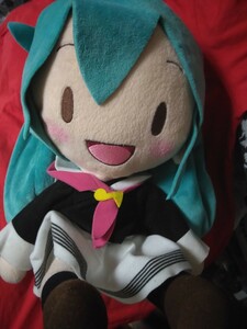 人気 初音ミク メガジャンボふわふわぬいぐるみ 制服Ver. 非売品 プライズ 景品 ボーカロイド ぬいぐるみ アミューズメント グッズ plush