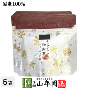 お茶 日本茶 紅茶 国産100% キャラメルの和紅茶 ティーパック 2g×5包×6袋セット ティーバッグ 送料無料