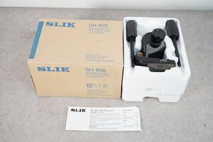 [NZ][K4839660] SLIK スリック SH-908 3ウェイ雲台 マニュアル/元箱等付き