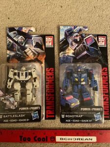 Transformers Power of the Primes ROADTRAP & BATTLESLASH Duocons Battletrap Set 海外 即決