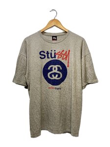 STUSSY◆NINETEEN EIGHTY/Tシャツ/L/コットン/GRY