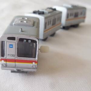 ◆中古◆カプセルプラレール◆東京メトロ◆有楽町線◆副都心線◆７０００系◆３両編成◆行先表示「渋谷」◆副都心線編◆