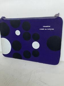 即決 COMME des GARCONS コムデギャルソン × Cote&Ciel コートエシエル Mac Book Air ケース 11インチ ドット柄 アイパッド マルチポーチ