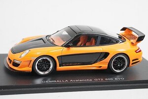 Spark スパーク 1/43 GEMBALLA ゲンバラ Avalanche アバランシェ GT2 600 EVO ブラック/オレンジ S0718