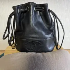 CHANEL キャビアスキン　巾着