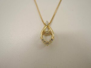 【新品磨き済】K18 ダイヤ0.08ct メレダイヤ ネックレス レディース ゴールド Diamond ジュエリー アクセサリー diamond NBJ