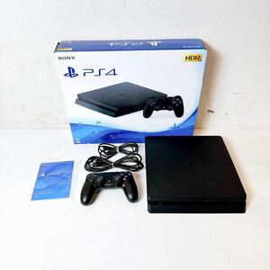 233＊中古 PS4 本体 500GB ブラック SONY Playstation4 CUH-2200A プレステ4 コントローラー付き 動作未確認 現状品＊