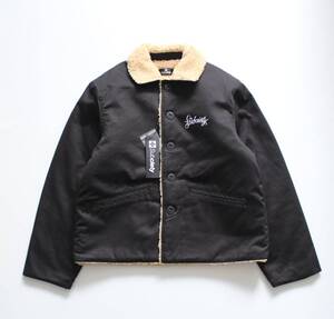 未使用【 Subciety サブサエティ 】BOA JACKET-PRIMAL 刺繍 コットン ボア ジャケット S デッキ 105-62140 定価¥26,400 中綿キルティング