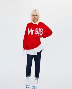 ZARA ザラ SATC コラボ SEX&THE CITY Mr.BIG スウェット 薄手 トップス サイズM セックスアンドザシティ