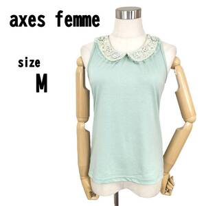 【M】axes femme アクシーズファム レディース トップス 襟付きタンク