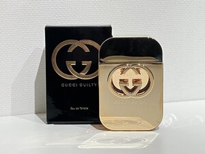 【S64670】GUCCI　GUILTY　グッチ　ギルティ　オードトワレ　75ml　香水　残量9割程　箱付　中古品