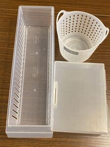 プラスチックケース3個セット 小物入れ 収納用品 インテリア