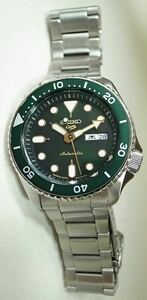 新品　新品　セイコー　ファイブスポーツ　グリーンベゼル　ＳＢＳＡ０１３　メンズ　腕時計