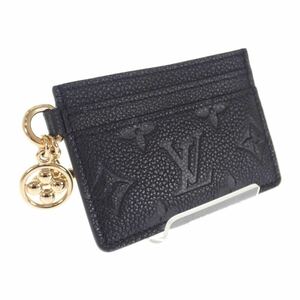 【Louis Vuitton】ポルトカルト・LVチャーム カードケース M82132 モノグラム・アンプラント ブラック ユニセックス 【小物】