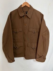 DOUBLE RL RRL RALPH LAUREN ダブルアールエル ラルフローレン コットンハンティングジャケット ライトアウター size:L ブラウン