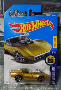 ホットウィール 1968 コルベット ガスモンキーガレージ ゴールド　HOTWHEELS 