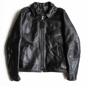 【美品】 VANSON 【ENF エンフィールド シングル ライダース ジャケット】40 レザー USA製 バンソン 2409305