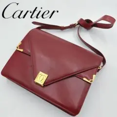 Cartier カルティエ　マストライン　レザーショルダーバッグ　斜め掛け肩掛け