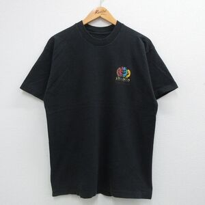 【50%OFF】L/古着 半袖 ビンテージ Tシャツ メンズ 90s ニューメキシコ ココペリ ホピ族 クルーネック 黒 ブラック 23jun23 中古 5OF