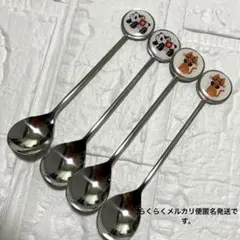 レトロ風 可愛いコーヒースプーン パンダ キャット