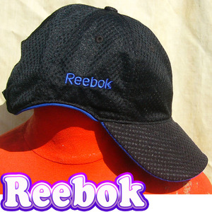 即決■Reebok■反省しませんが心は帝王ブラックなんですcap■■古着