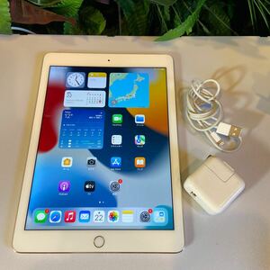 ［美品］Apple iPad Air 第2世代/32GB/SIMフリー/Wi-Fi+Cellular/ゴールド02
