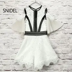 【美品】スナイデル‪ SNIDEL レース フリル ミニ ワンピース