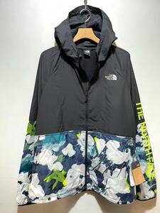 送料|￥380 新品 正規品 USA限定 The North Face 大きいサイズ4L程度 ザ ノースフェイス US-XXL 袖ロゴ入 プリント ナイロンジャケット