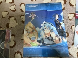 092クリアファイル　ソードアート・オンライン　SAO　ムービック アスナ　キリト　リーファ　シノン　水着