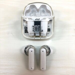 4106☆JBL TUNE FLEX GHOST ワイヤレスイヤホン JBLTFLEXGWHT bluetooth 2ウェイ装着 ノイズキャンセリング IPX4 ホワイト【0614】