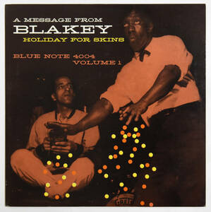 試聴可 Art Blakey / Holiday For Skins Volume 1 / Blue Note BST-84004 LPレコード 日本盤 アート・ブレイキー ブルーノート BST 84004