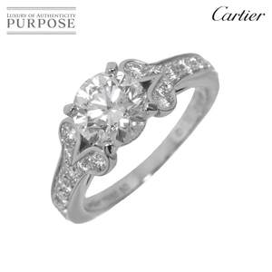 カルティエ Cartier バレリーナ ダイヤ 1.31ct G/VS1/3EX #50 リング Pt プラチナ 指輪 Ballerine Ring【鑑定書・証明書付き】 90244860