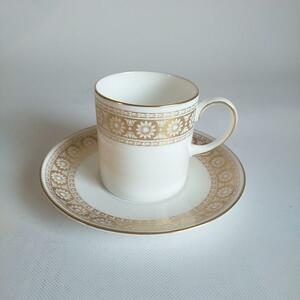 Wedgwood MARGUERITE デミタスカップ＆ソーサー 金彩 英国 ウェッジウッド マーガレット イギリス ヴィンテージ アンティーク