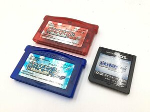 ▲【Nintendo ニンテンドー】DS/GBAゲームソフト ポケットモンスターシリーズ 3点セット まとめ売り 0531 16