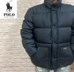 【☆極暖の安心感☆】POLO ダウンジャケット XL ネイビー 最高傑作 激レア