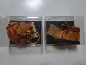 レザークラフト☆革細工リュック・靴ミニマスコットキーホルダー2種