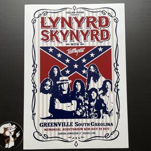 ポスター★Lynyrd Skynyrd レイナード・スキナード 1977 コンサート★The Street Survivors Tour/Ted Nugent