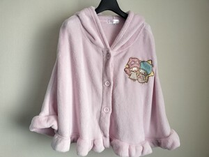 サンリオ SANRIO リトルツインスターズ キキ＆ララ ポンチョ型パーカー ジュニア Mサイズ バスト79〜87cm ポリエステル100%