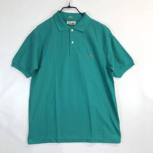 70s フランス製 ラコステ LACOSTE 半袖ポロシャツ グリーン 14(L)サイズ レディース