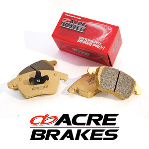 ACRE アクレ ブレーキパッド ユーロストリート フロント用センサー付 パサートCC V6 4モーション 3CBWSC H20.11～H24.7 4WD 3.6L