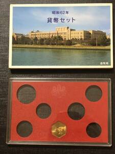 昭和62年　1987年 貨幣セット　ミントセット空ケース　年銘板付き