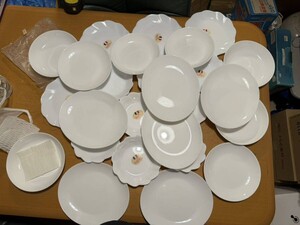 浦0702 白磁 プレート 小鉢 花形小皿 小皿 白 取り皿 白い食器 まとめ フランス　山崎　大量