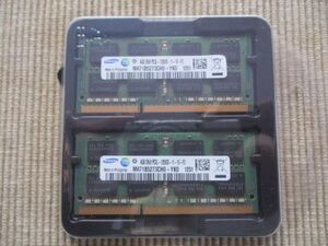 ◇　送料無料 サムスン SAMSUNG PC3L-12800s (DDR3-1600) 4GB x 2枚組 = 合計8GB ノートパソコン用　◇