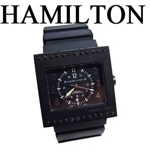 HAMILTON ハミルトン カーキ コードブレーカー ブラック H795850 腕時計 自動巻き チタンケース ラバーベルト