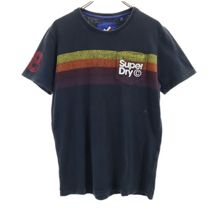 Super WINTER SPORTS DIV プリント 半袖 Tシャツ S ブラック系 Super WINTER SPORTS DIV 極度乾燥（しなさい）Superdry メンズ