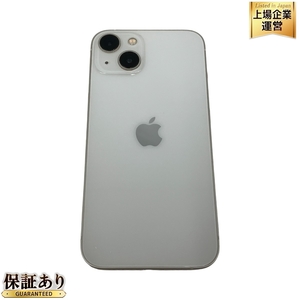 Apple iPhone 13 MLND3J/A スターライト 128GB SIMロックなし アップル スマートフォン スマホ 携帯電話 中古 M9283253