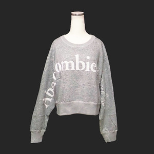 ★SALE★Abercrombie & Fitch/アバクロ★ロゴプリントクルースウェット (Heather Grey/L)