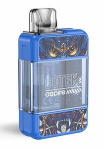 新品 Aspire GoTek S Pod System Kit 650mAh 4.5ml ブルー アスパイア ゴーテックS ポッド 電子タバコ Vape ベイプ 正規品 保証あり