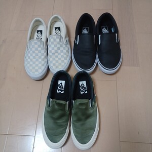 VANS スリッポン バンズ 3足セット 25.5cm 26cm